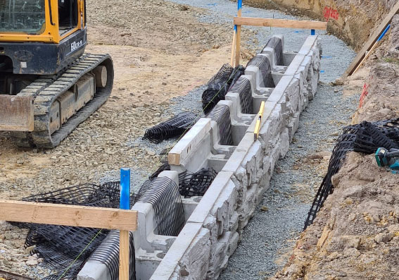 Positive Connection Retaining Walls